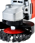 Eight Pack Four Inch Wire Wheels For Angle Grinders With Twist Knot Carbon Steel Wire Brushes on grinder for rust removal