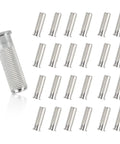 Aluminum.244 Arrow Inserts For Carbon Arrows 6.2mm Screw In 100 Grain Field Points Tips Archery Gear 24 Pack