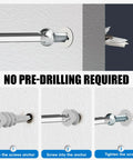 Self Drilling Drywall Anchors With Screws Kit 120 Pieces Heavy Duty Mounting Set No Pre Drill Required demonstration