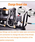 304 Stainless Steel Pipe Fitting Set Hex Nipple And Hex Coupling 3/8 In NPT Male To 3/8 In NPT Female with compressor