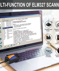 USB OBD2 Adapter With Forscan Support For Ford F150 F250 And More connected to laptop displaying diagnostic interface