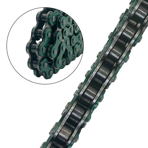Heavy Duty 140 Link Roller Chain And Chain Breaker Kit For 50cc To 125cc Dirt Bikes ATVs Go Karts Scooters Pit Bikes Quads One Half Inch Pitch One Quarter Inch Roller Green