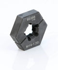 M14-1.50 Split Die Thread Chaser With Indexing Pins For Wheel Studs And Bolts, Steel Construction, angle view