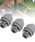 20 Piece Bulk Pack of 3/4 Inch NPT Liquid Tight Connectors for Flexible Electrical Conduit Nylon 6 Non Metallic ready for outdoor use.
