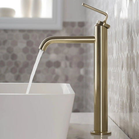 Ramus One Handle Vessel Sink Bathroom Faucet With Pop Up Drain Dope Matte Black Finish Lead Free Solid Brass Construction And Ceramic Cartridge For Leak Free Performance by white sink