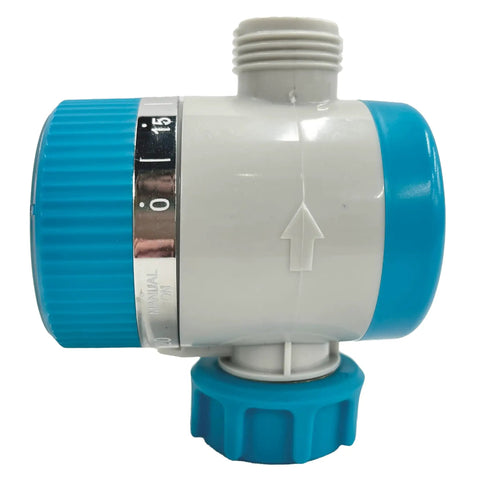 Side view of Single Outlet Water Timer For Garden Hose With 1 To 120 Minute Run Time featuring easy setup and quick connect fittings.