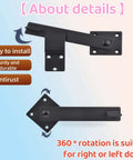 Heavy Duty 6 Inch Barn Door Flip Latch For Sliding Doors And Gates Built To Last All Metal Matte Black Lock Latch with 360° rotation
