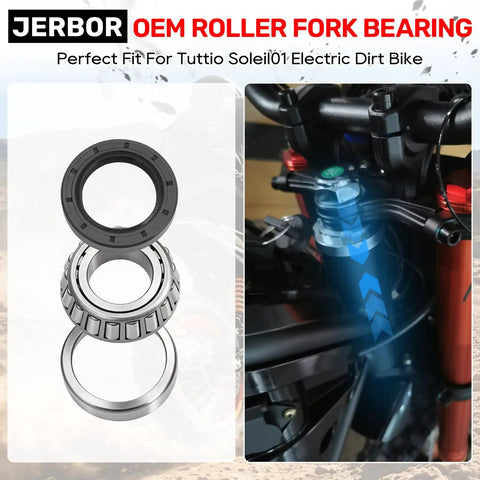 OEM Headset Fork Bearing Kit For Tuttio Soleil01 Electric Bike Replacement, Sealed Dustproof Bearings For Smooth Steering, No Wobble Performance, Ride Ready Reliability On Daily Rides And Rugged Trails.