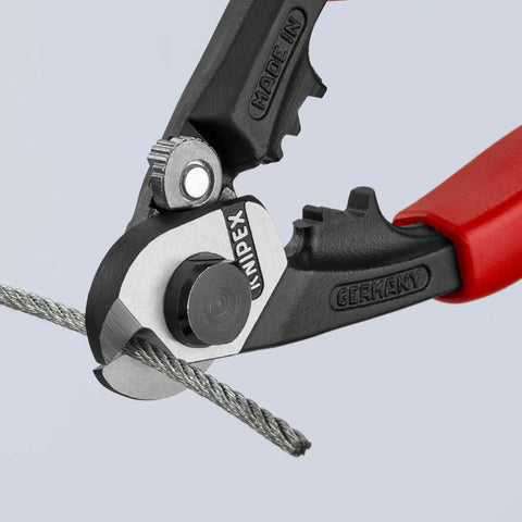 Heavy Duty Wire Rope Cutter And Crimping Tool With Comfort Grip Pro Grade For Double Function Clean Cutting And Precise Crimping