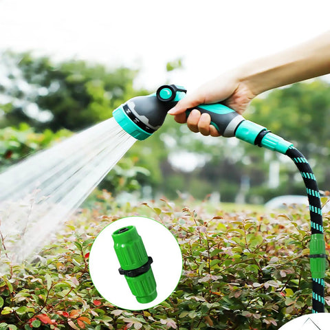 Using Expandable Hose Repair Kit Three Piece Set Budget Friendly No Fuss With Dual Channel Connectors in a garden