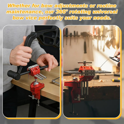 Bow Vise For Compound Bows 360 Degree Rotation Professional Bench Mount For Tuning And Setup Recurve And Compound Bow