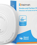 2 In 1 Smoke And Carbon Monoxide Detector With 10 Year Sealed Battery Dual Sensor Protection For Safer Home Easy Install Loud Alarms Smart Home Safety Upgrade, front view