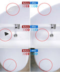 Tile and Fiberglass Tub Repair Kit With Color Matching For Porcelain Sinks, Granite, Marble, Quartz, Ceramic And Shower Surfaces To Fix Chips, Cracks, Scratches, Holes With A Wide Palette Of Color Options For Easy Seamless Repairs shown in use before and after on various surfaces.