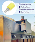 4 Pack Sliding Gate Guide Rollers Nylon Wheels For Doors And Gates, Universal Pulley Wheel System, installed on metal gate