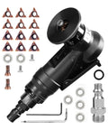 Ultra Lightweight Portable Mini Pneumatic Chamfering Machine With Handheld Air Deburring Tool showing multiple angle blades and accessories.