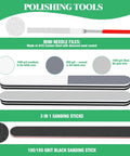 Must Have 17 Piece Hobby Model Tool Kit With Flush Pliers Mini File Craft Knife With Mini Needle Files and Sanding Sticks