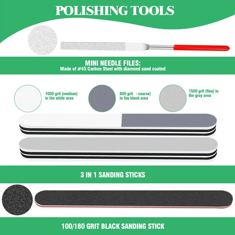 Must Have 17 Piece Hobby Model Tool Kit With Flush Pliers Mini File Craft Knife With Mini Needle Files and Sanding Sticks