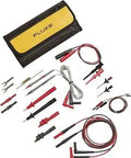 Pro Grade Electronics Master Test Lead Set With Red Black Green Leads And Alligator Clips 2 6 Meter Cable 26mm Jaw Opening