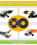 Crush Any Grinding Task With This Badass Angle Grinder Wrench Kit Including 25 Universal Flange Nuts And Tough Adjustable Spanners For Zero Hassle Workshop Wins Daily, featuring flange lock nuts.