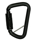 Auto Locking Carabiner 50KN For Tough Climbs And Rappelling Heavy Duty Steel D Shaped Captive Pin UIAA ANSI Compliant Rock Climbing Gear