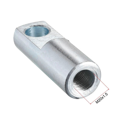 Air Cylinder Rod Clevis End I Type Connector With M20x1.5 Female Thread, 97mm Length, 80mm Bore, 20mm Hole Diameter, Beefy Alloy Construction For Pneumatic Cylinders, SC Standard Fittings, Great For Custom Linear Actuator Setups