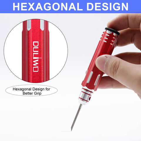 Model Scriber Tool For Resin And Gundam Carving With Seven Blades 0.1 0.2 0.4 0.6 0.8 1.0 2.0mm, red aluminum handle