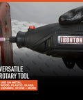 Pro Grade 107 Piece Rotary Multitool Kit With 35000 RPM Variable Speed Dial And All The Beast Mode Accessories for sanding metal.