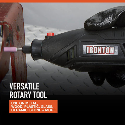 Pro Grade 107 Piece Rotary Multitool Kit With 35000 RPM Variable Speed Dial And All The Beast Mode Accessories for sanding metal.
