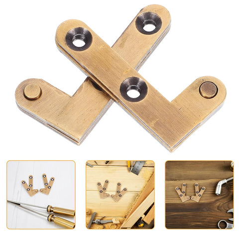 Bronze Pivot Door Hinges 2Pcs Hidden Concealing Hardware For Secret Doors And Window Frames Heavy Duty Down Shaft Invisible Brass Hinges