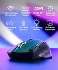 Ultra Responsive Wireless Gaming Mouse For Serious Gamers With 10000 DPI Onboard Settings And Eight Macro Buttons Rapid Fire Key And RGB Backlight For PC Mac And Laptop Gaming