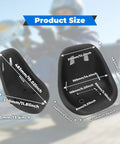 Product size dimensions of Ergonomic Universal Go Kart Seat With Backrest For Racing Drift Cars And Balance Vehicles