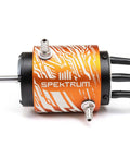 3660 2400Kv Brushless Marine Race Motor With Water Cooled System, 5mm Output Shaft, side view, orange and black design
