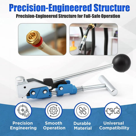 Tough Center Punch Bander Tool For Snug Hose Connections Comes With Quick Install Adapter Compatible With 3/8 In And 5/8 In Pipe Size guarantees precision-engineered structure for duct work.