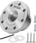 3 Inch Steel Wood Lathe Face Plate With 8 Screw Holes For Easy Mounting On 1x8 TPI Spindle Includes 8 M6 Screws Heavy Duty