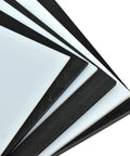 UHMW Polyethylene Plastic Sheet 1/8 Inch Thick 24 By 24 Inch Board stacked view showcasing ultra high molecular weight material