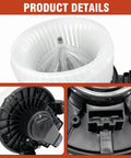 Badass AC Heater Blower Motor With Fan Replacement Fits Jeep Wrangler JK 2014-2018 Plus Ram 1500 Classic 2019-2022 close-up of fan assembly details.