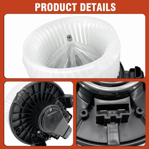 Badass AC Heater Blower Motor With Fan Replacement Fits Jeep Wrangler JK 2014-2018 Plus Ram 1500 Classic 2019-2022 close-up of fan assembly details.