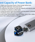 USB C Power Meter And Digital Multimeter All In One Gear testing a power bank capacity with step-by-step instructions