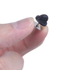 Close-up of DIY Craft Pin Back Set 50 Pair Rubber Butterfly Clutch Pin Backs Tie Tacks Blank Pins Holders for easy grip