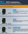Installation instructions for 10-Pack Outdoor GFCI Receptacle Outlet 20 Amp Weather-Resistant Ground Fault Interrupter.