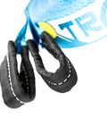 Close-up of end loop line from Ultimate 60 Ft Slackline Training Kit For Beginners with Ratchet and accessories