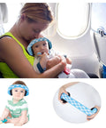Kid Friendly Baby Hearing Protection Earmuffs Noise Eliminating Adjustable Elastic For Cozy Quiet Sleep Blue For Babies on plane