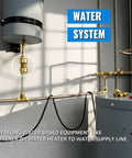 Water system setup with Three Quarter Inch Push To Connect Plumbing Fittings Pack Of 12 Lead Free Brass For Pex Piping Copper And CPVC
