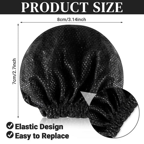 800 Pcs Disposable Microphone Covers Non Woven with Elastic Band Individually Wrapped Mic Covers for KTV Karaoke Studio Recording Stage Black for Stage Use