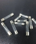 Assorted Fast Blow Glass Tube Car Fuses Kit 100 Pieces 0.2-20A and 0.5-30A with Sky Blue Box for Auto Wiring and DIY Projects
