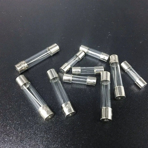 Assorted Fast Blow Glass Tube Car Fuses Kit 100 Pieces 0.2-20A and 0.5-30A with Sky Blue Box for Auto Wiring and DIY Projects