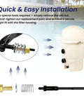 Two Piece 194997 Machined Nut Replacement Bolt Compatible With Pentair Pool And Spa De Filters Fns Fns Plus Clean And Clear Quad Kits Solid Build Killer Seal No Sweat Install Backyard Swim Ready parts layout showing quick installation components.