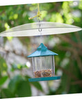 Clear Bird Feeder Rain Cover Dome For Outdoor Feeders And Hummingbird Feeders, Weatherproof Shield With Squirrel Baffle Protection