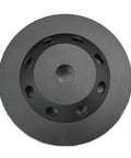 Top view of 7 Inch Diamond Cup Grinding Wheel For Concrete And Coatings Removal With CDB Technology Cluster Diamond Brazing