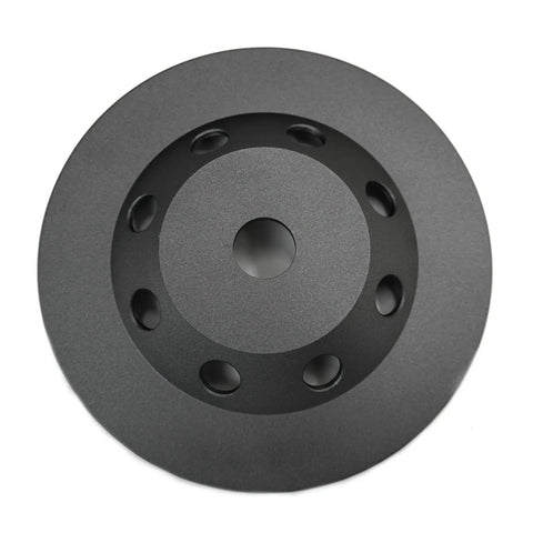 Top view of 7 Inch Diamond Cup Grinding Wheel For Concrete And Coatings Removal With CDB Technology Cluster Diamond Brazing